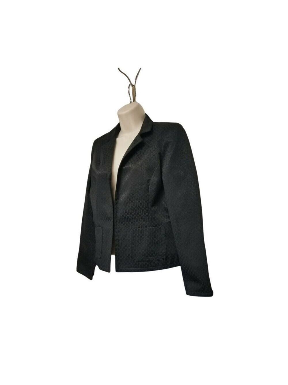 New York Jones York Collection Blazer Color Black Size 6 - Picture 2 of 9